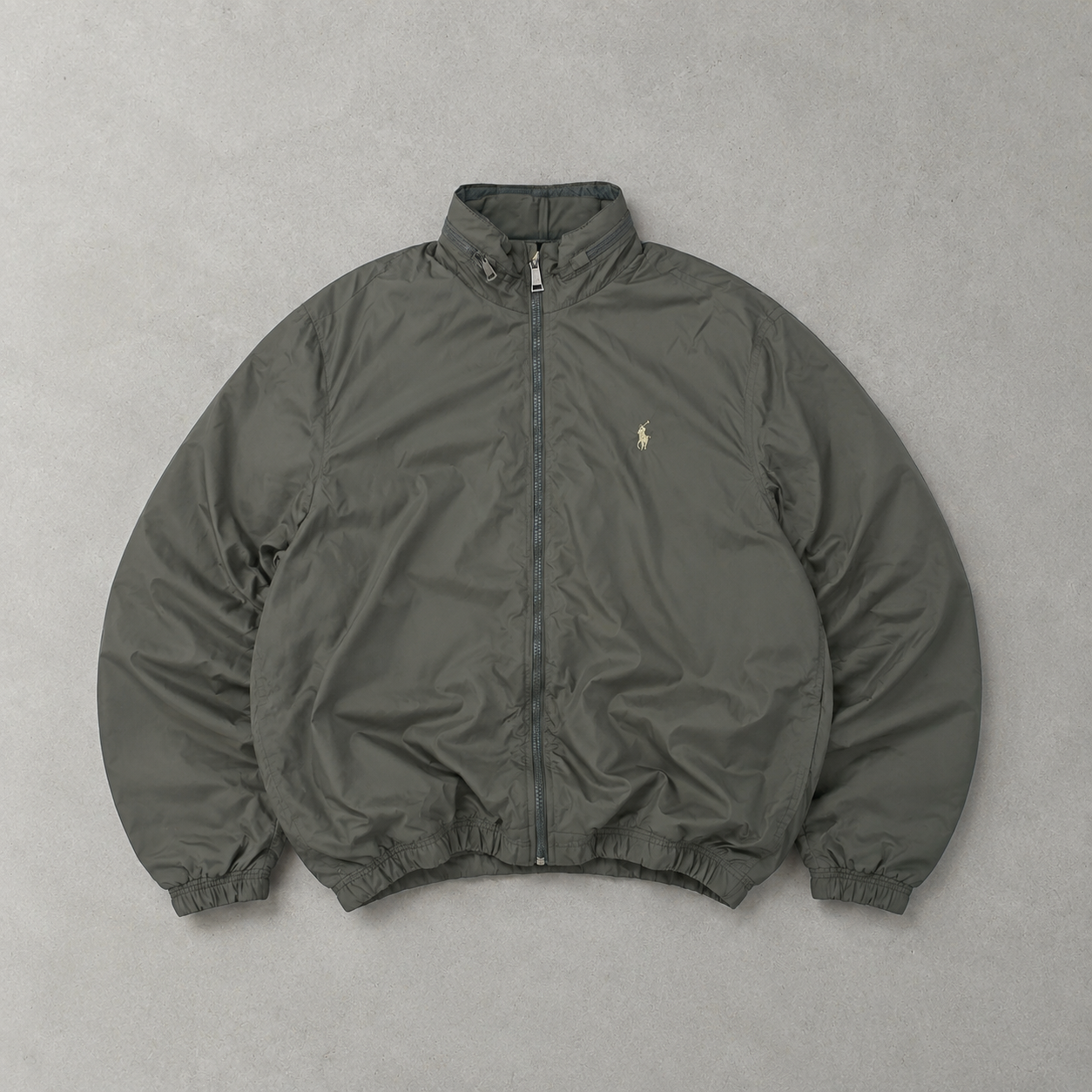 Ralph Lauren Windbreaker Khaki Rare Stitched Logo (L)