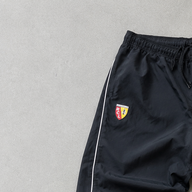 90s Nike Track Pants Schwarz, Gelb Rare Stitched Logo (M)