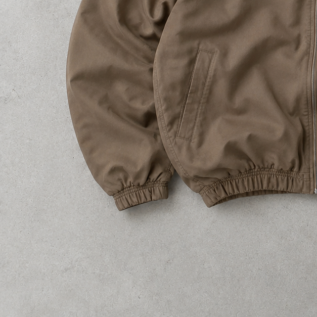 Y2K Ralph Lauren Harrington Jacket Beige Limited Stitched Logo (L)