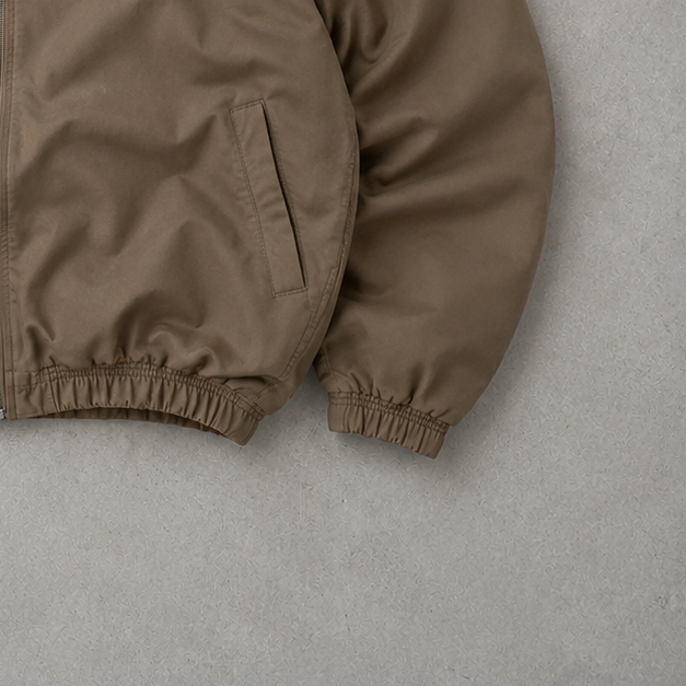 Y2K Ralph Lauren Harrington Jacket Beige Limited Stitched Logo (L)