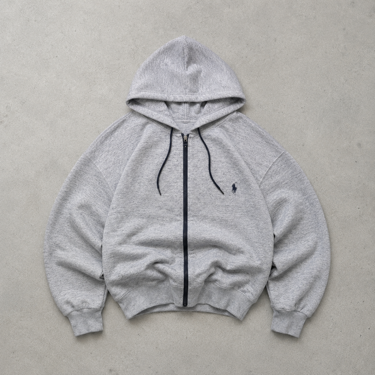 Ralph Lauren Hoodie Grau Rare (XL) Stitched Logo