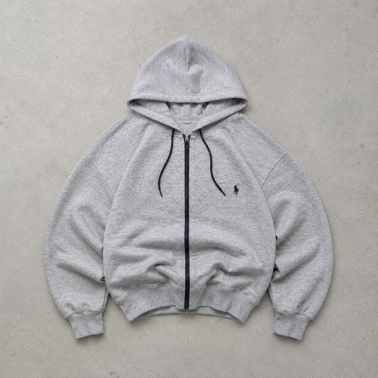 Ralph Lauren Hoodie Grau Rare (XL) Stitched Logo