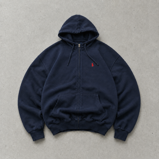 Ralph Lauren Hoodie Marineblau Limited (XL) Stitched Logo