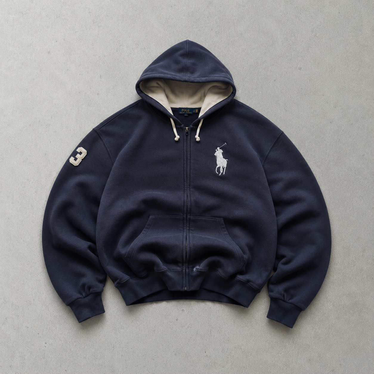 Ralph Lauren Streetwear Piece Marineblau Rare (XL) Stitched Logo