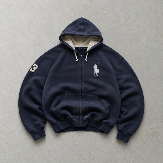 Ralph Lauren Streetwear Piece Marineblau Rare (XL) Stitched Logo