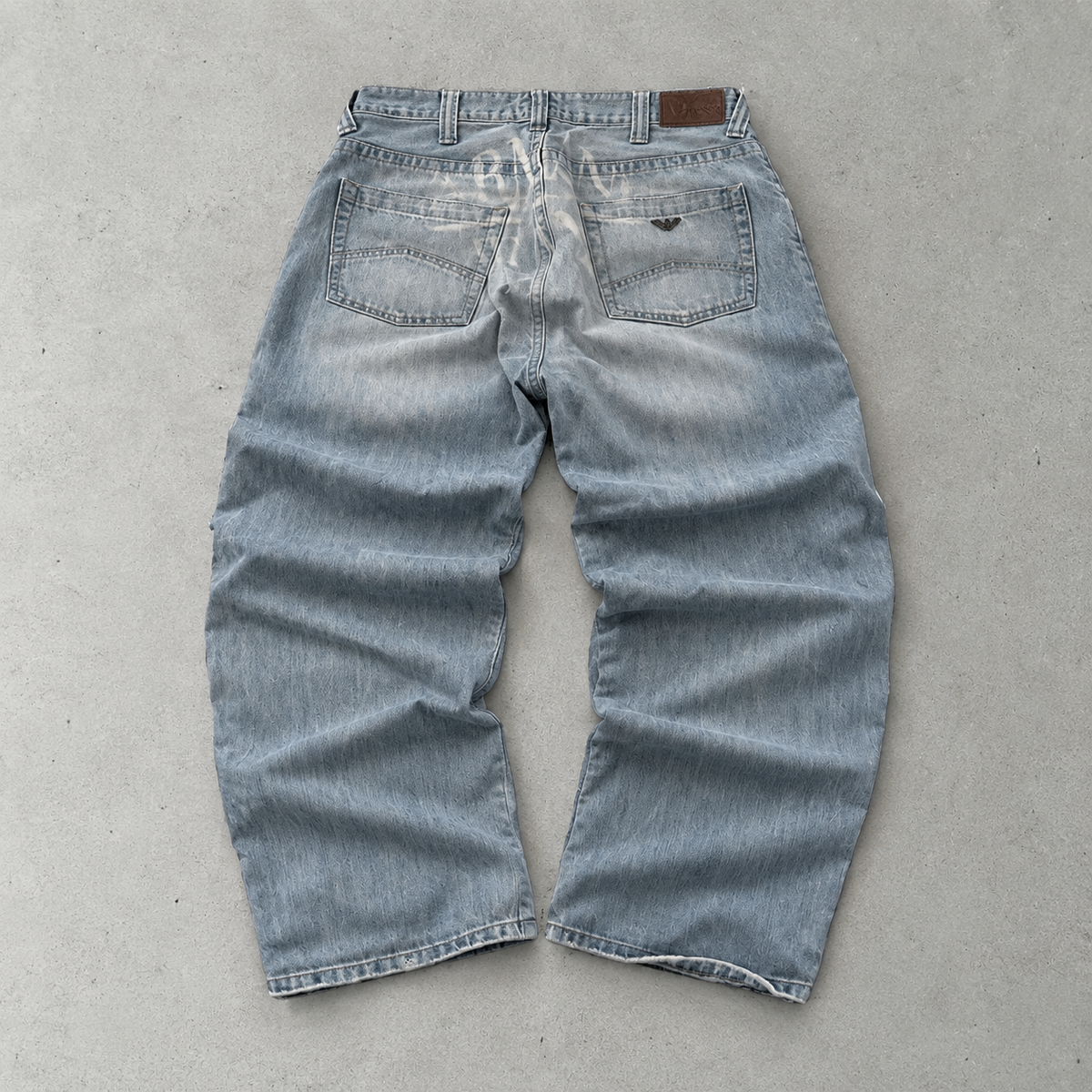 Armani Jeans Baggy Jeans Light Blue Rare (M)