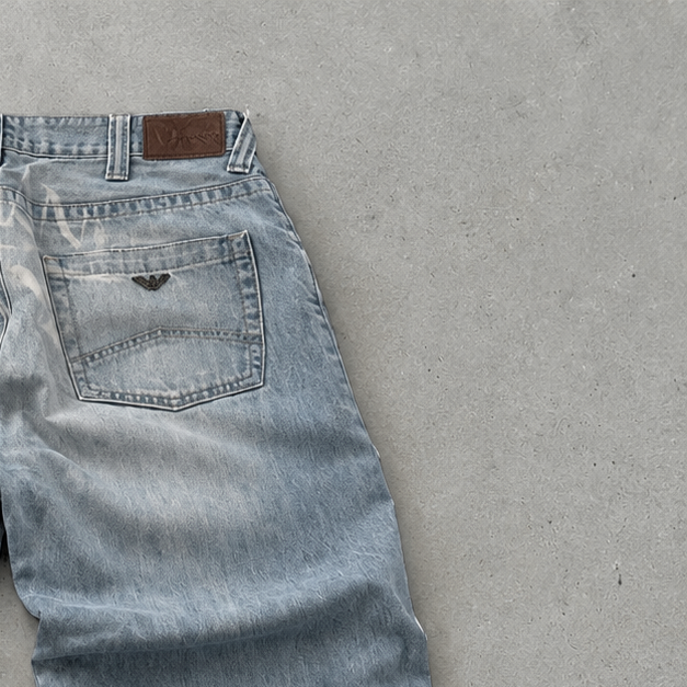 Armani Jeans Baggy Jeans Light Blue Rare (M)