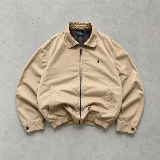 Y2K Ralph Lauren Harrington Jacket Beige / Creme Rare (M)