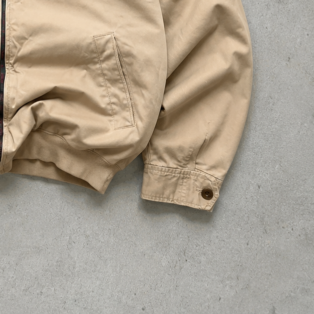 Y2K Ralph Lauren Harrington Jacket Beige / Creme Rare (M)