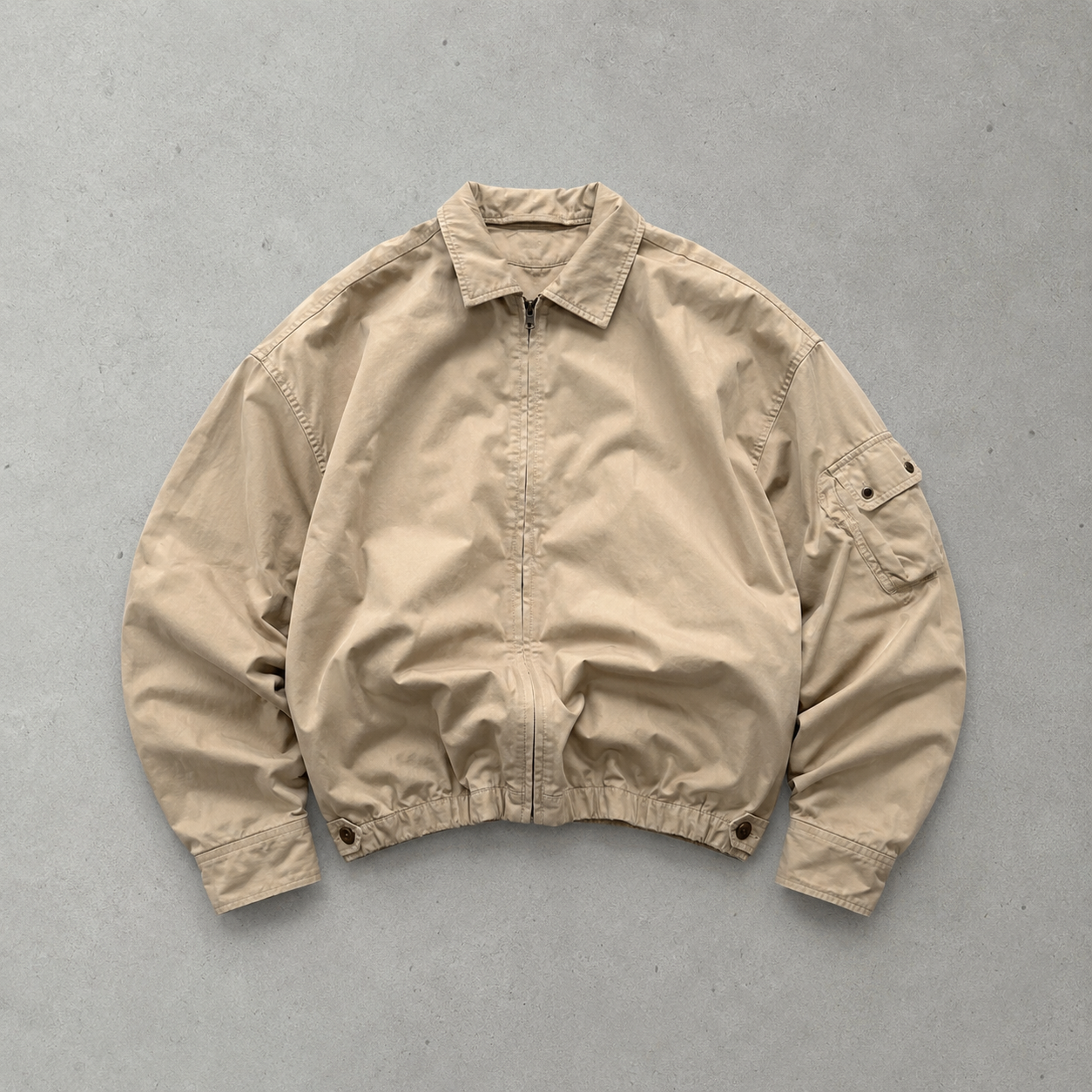 Y2K Ralph Lauren Harrington Jacket Beige / Creme Rare (M)