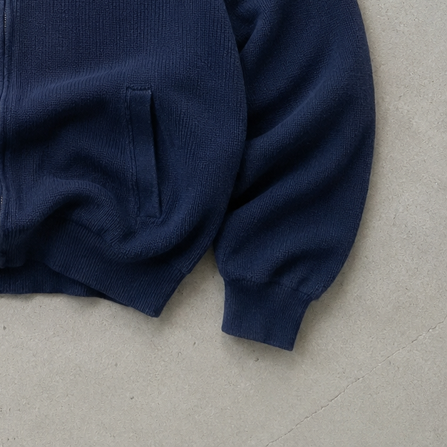 2000 Ralph Lauren Vest Marineblau Rare (XL) Stitched Logo