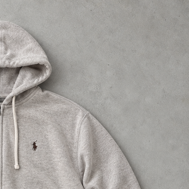 Ralph Lauren Hoodie Beige Rare (M)