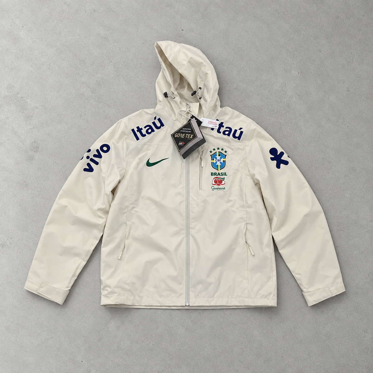 Brasilien Nike Jacket Creme, Weiß Limited (M)