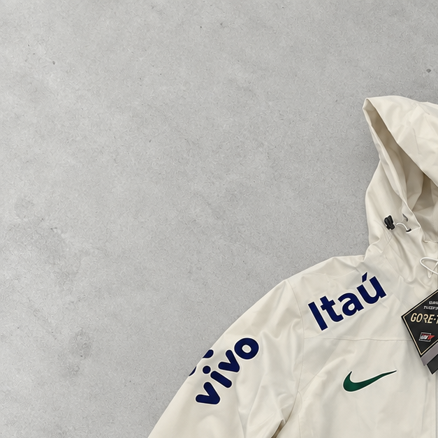 Brasilien Nike Jacket Creme, Weiß Limited (M)