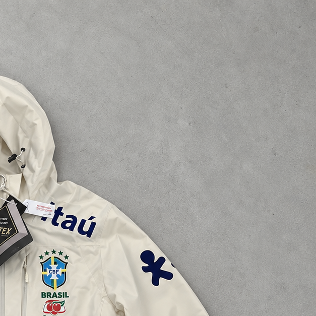 Brasilien Nike Jacket Creme, Weiß Limited (M)