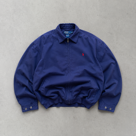 Polo Ralph Lauren Harrington Jacket Navy Rare Stitched Logo (S)