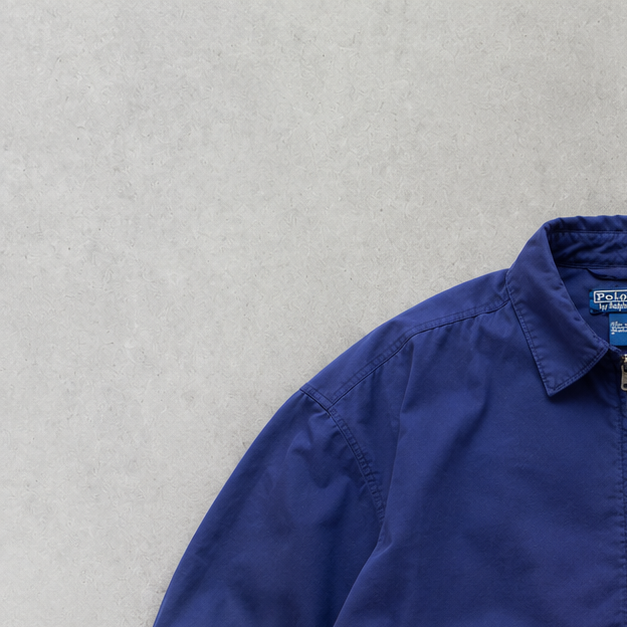 Polo Ralph Lauren Harrington Jacket Navy Rare Stitched Logo (S)