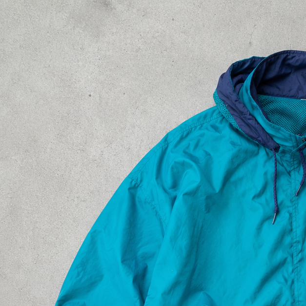 Nike Windbreaker Marineblau, Green Limited Stitched Logo (Size L)