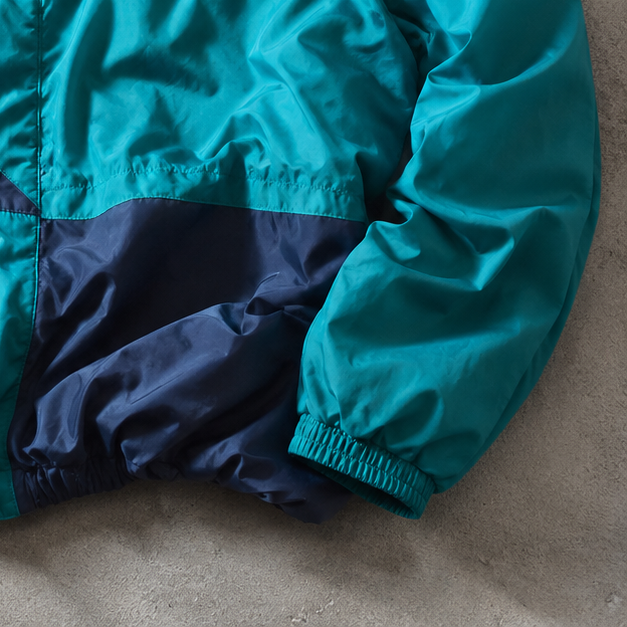 Nike Windbreaker Marineblau, Green Limited Stitched Logo (Size L)