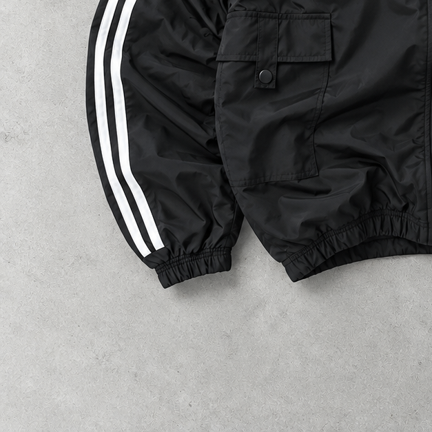 Veste de survêtement Adidas Noir/Blanc Limitée (S)