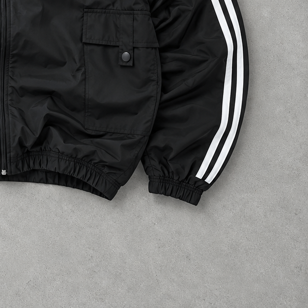 Veste de survêtement Adidas Noir/Blanc Limitée (S)