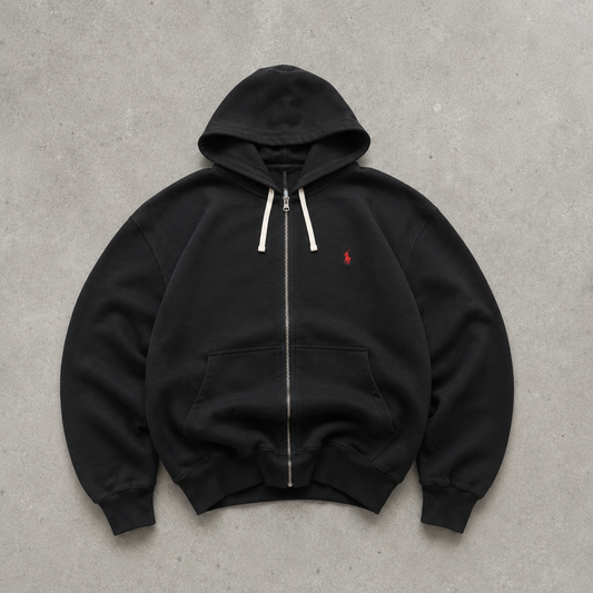 Italy Football Ralph Lauren Hoodie Schwarz Limited (L) Stitched Logo