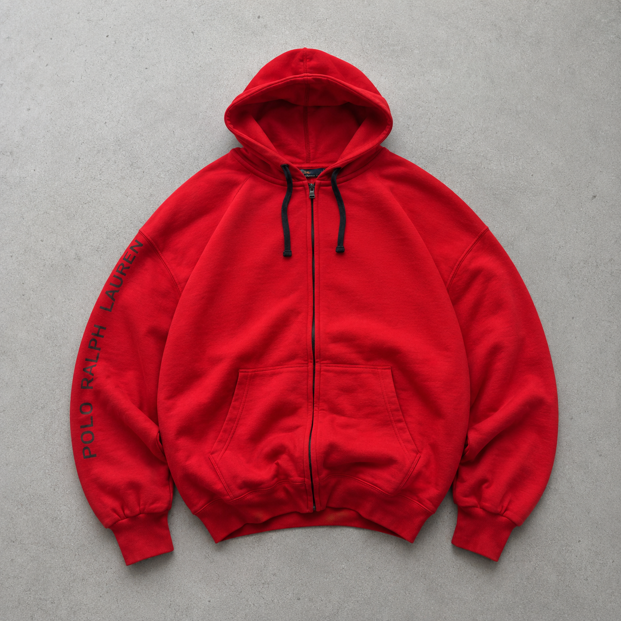 Ralph Lauren Hoodie Rot, Schwarz Limited (L) Stitched Logo