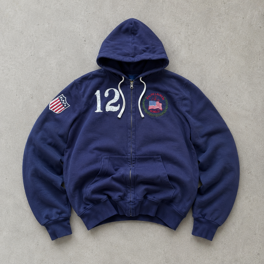 Ralph Lauren Hoodie Marineblau Limited (L) Stitched Logo