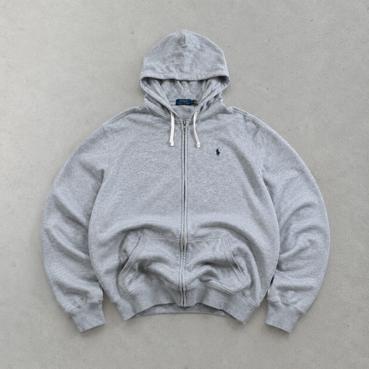 Ralph Lauren Hoodie Grau Rare (L) Stitched Logo