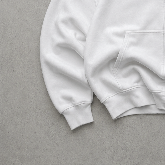 Ralph Lauren Hoodie Weiß Rare (L) Stitched Logo