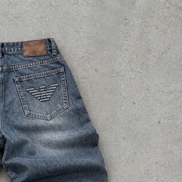 Y2K Armani Exchange Bootcut Jeans Blue Limited (M)