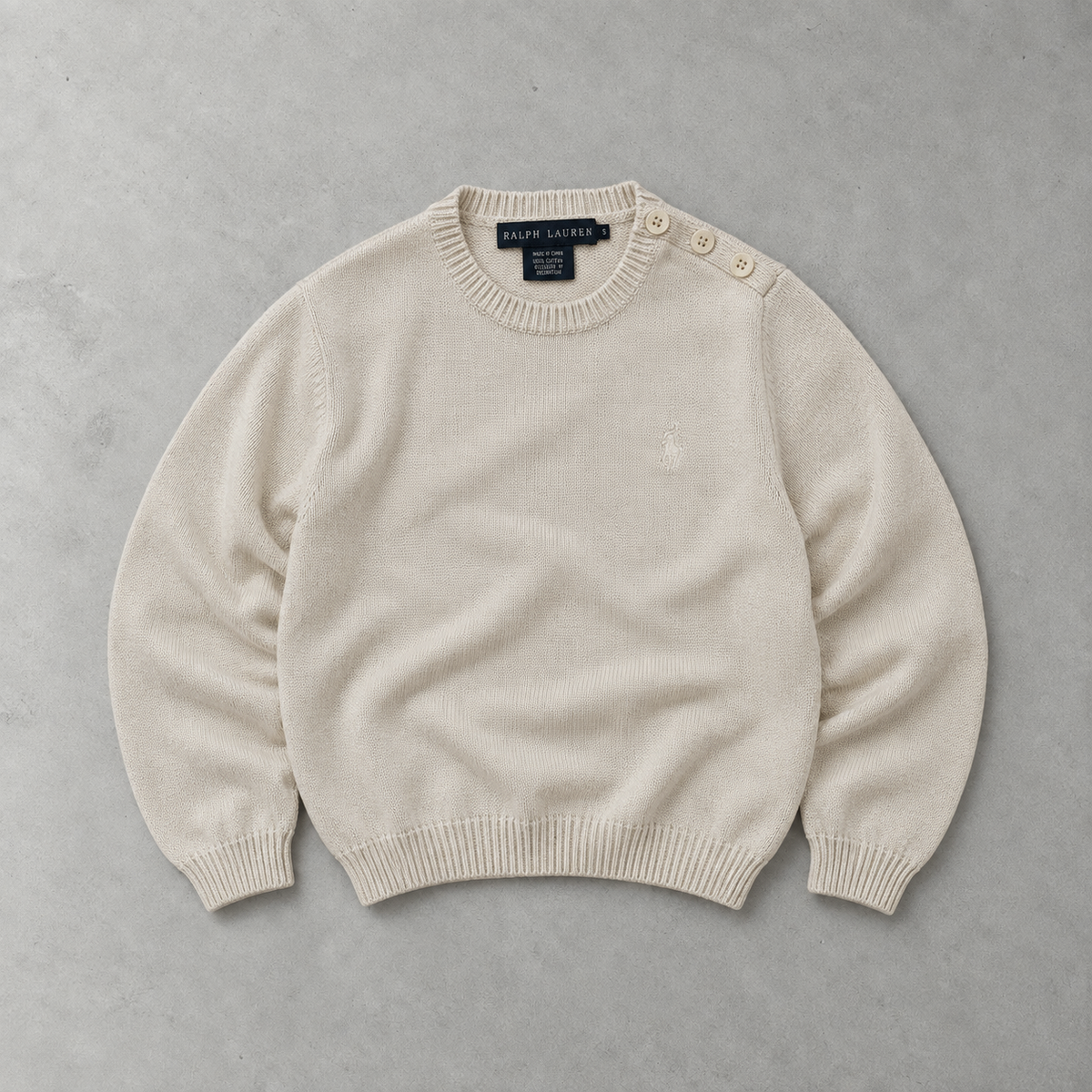 Polo Ralph Lauren Sweater Creme Rare (S)