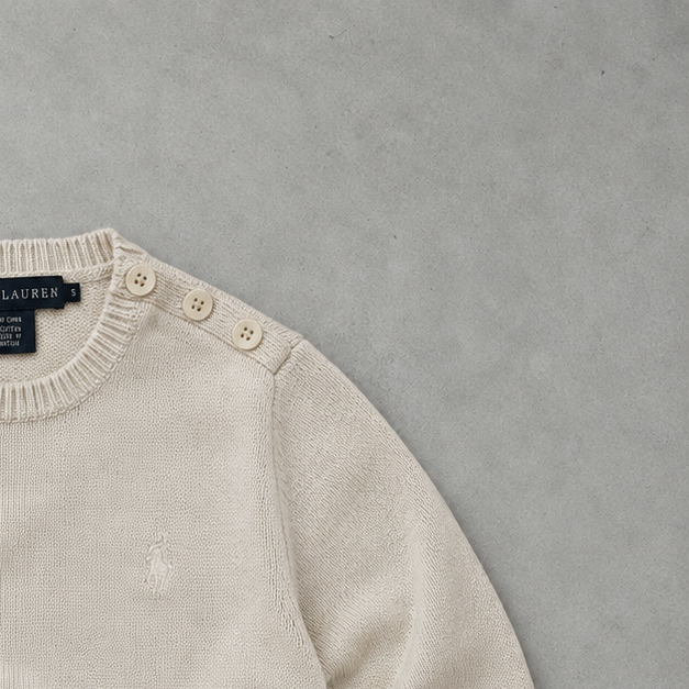 Polo Ralph Lauren Sweater Creme Rare (S)