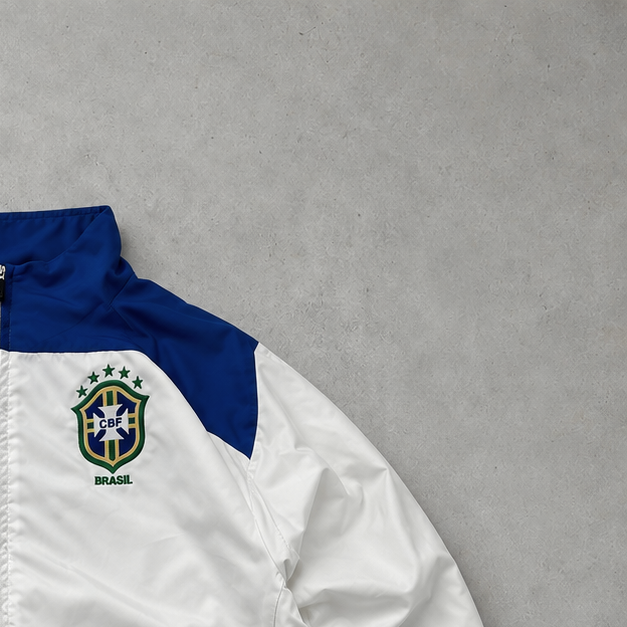 Brasil Y2K Nike Track Jacket Weiß Rare (L)