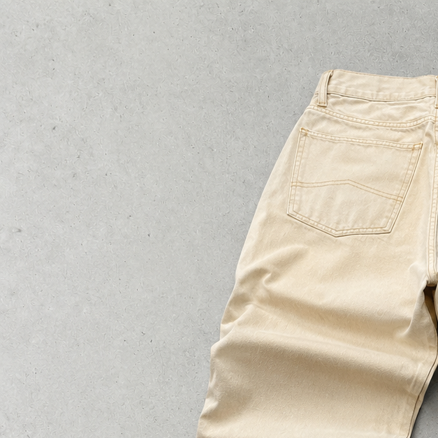 Y2K Armani Jeans Bootcut Jeans Beige Limited (S)