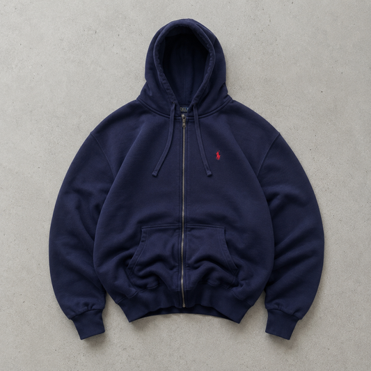 Ralph Lauren Vest Marineblau Rare (L) Stitched Logo