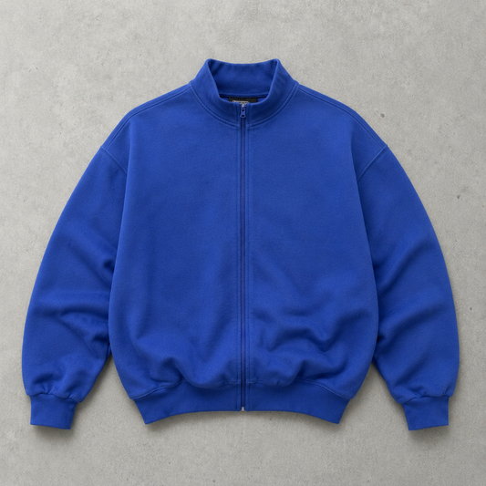 Ralph Lauren Fleece Jacket Blau, Lila Limited (L) Stitched Logo