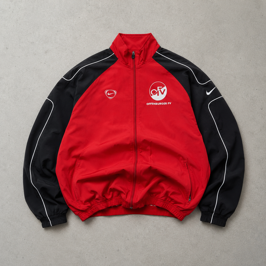 Vintage Nike Track Jacket Red, Black Rare (L)