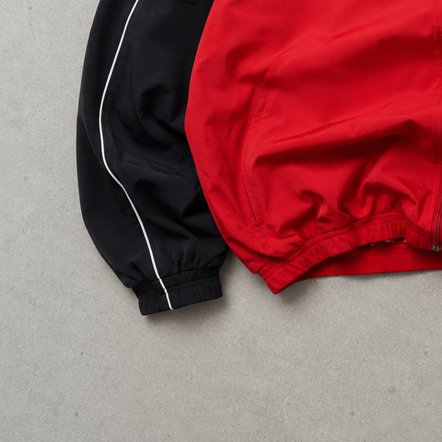 Vintage Nike Track Jacket Red, Black Rare (L)