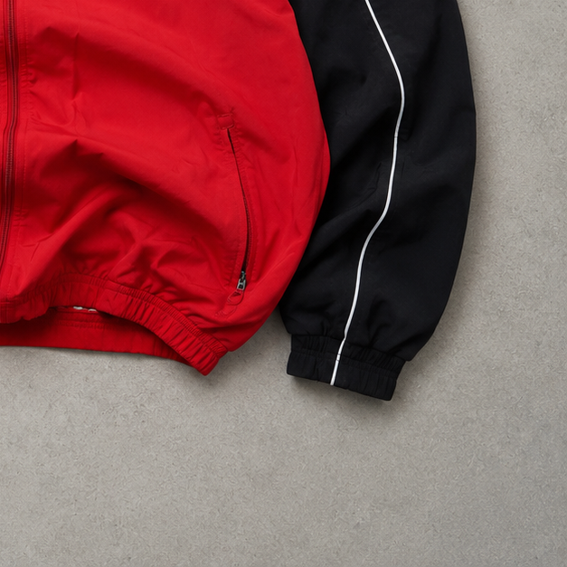Vintage Nike Track Jacket Red, Black Rare (L)