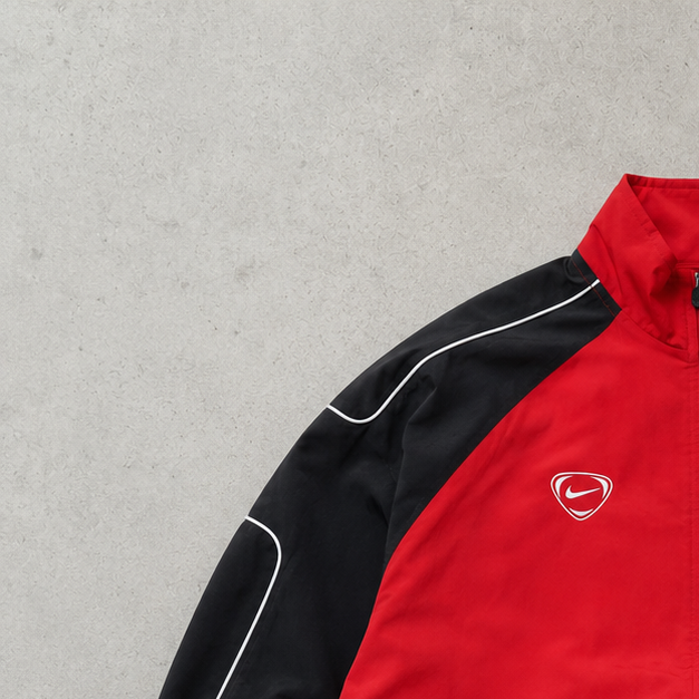 Vintage Nike Track Jacket Red, Black Rare (L)
