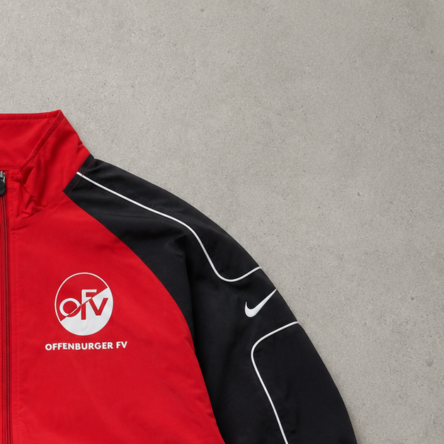 Vintage Nike Track Jacket Red, Black Rare (L)