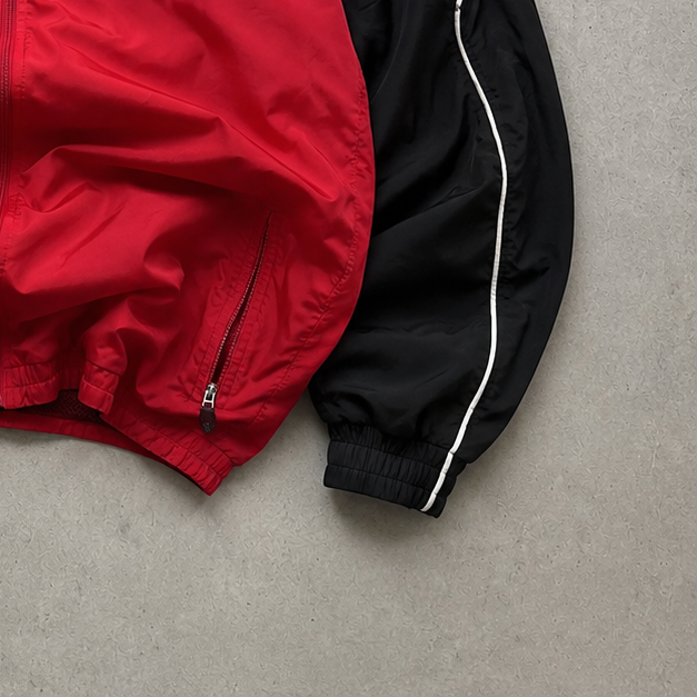 Vintage Nike Track Jacket Red, Black Rare (L)