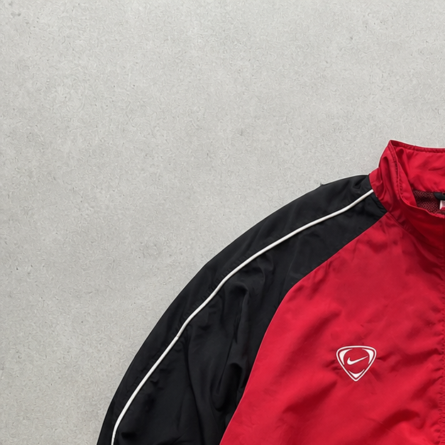 Vintage Nike Track Jacket Red, Black Rare (L)