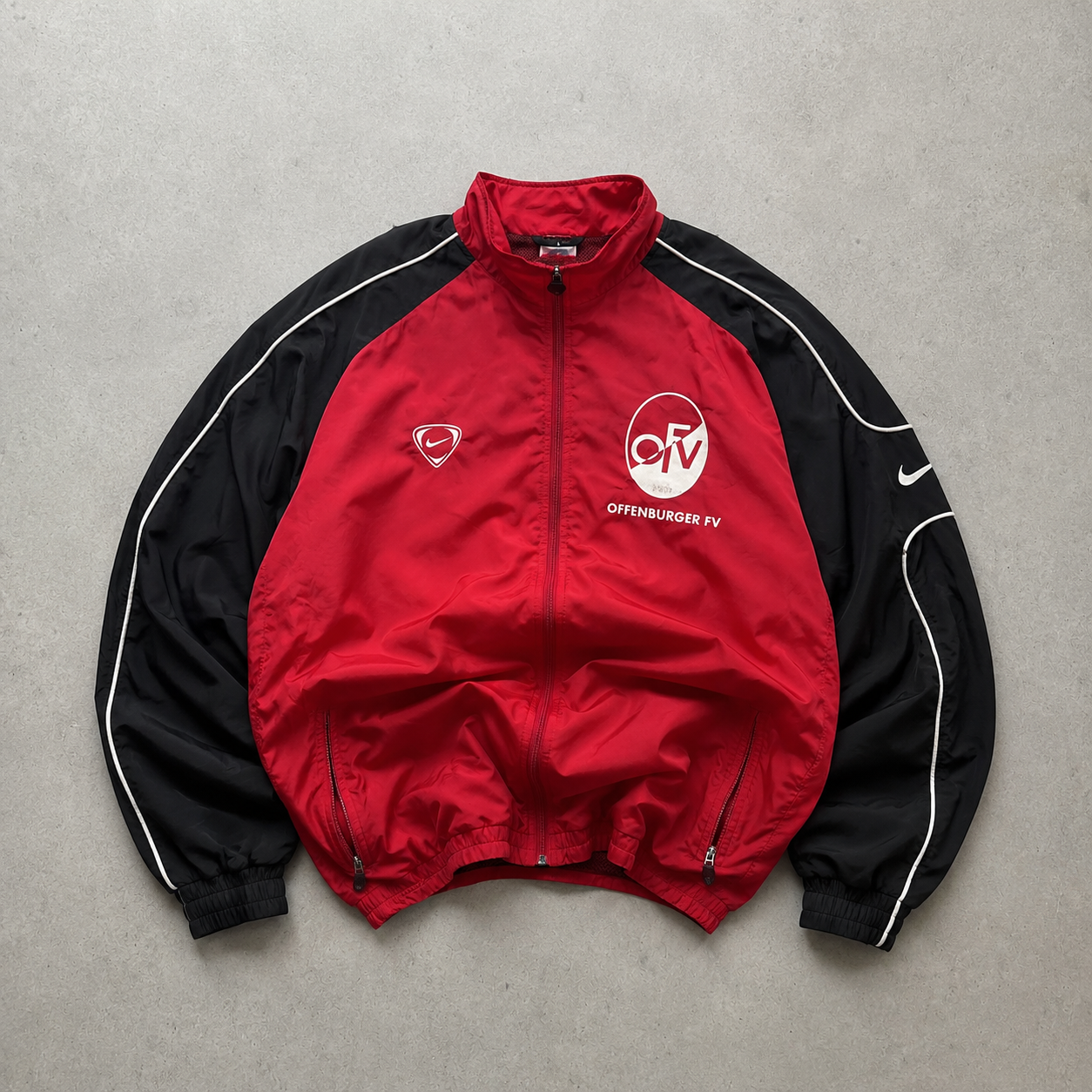 Vintage Nike Track Jacket Red, Black Rare (L)