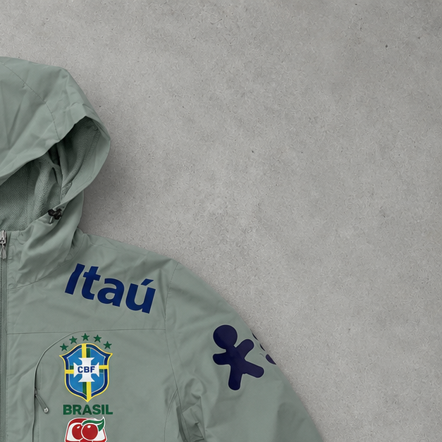 Brasilien Nike Windbreaker Türkis Limited (M)
