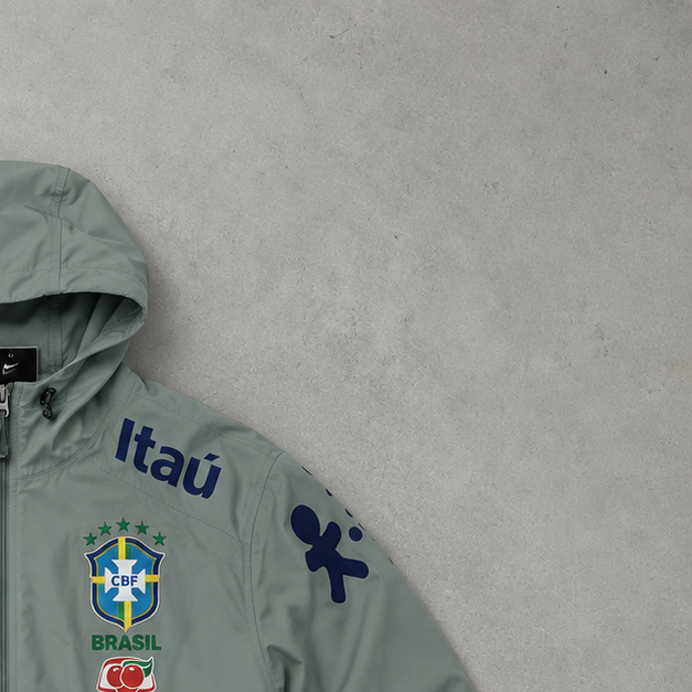 Brasilien Nike Windbreaker Türkis Limited (M)
