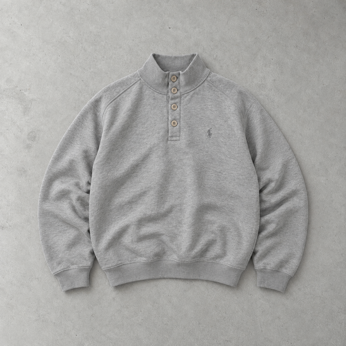 Polo Ralph Lauren Sweater Grau Rare (L) Stitched Logo