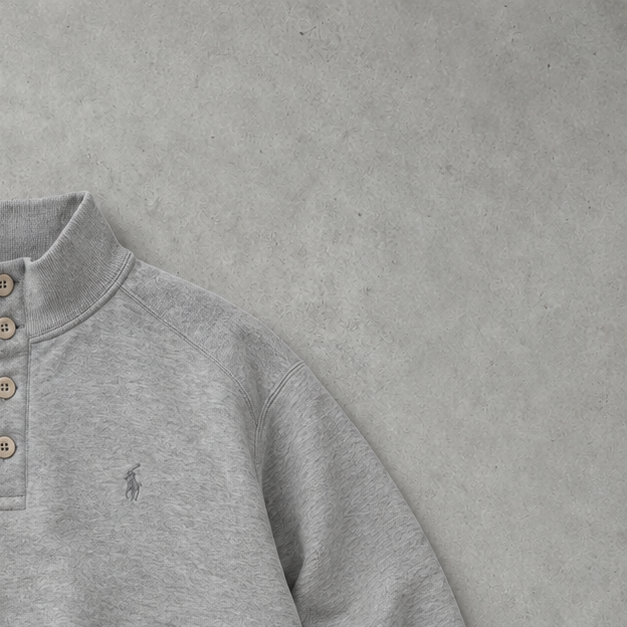 Polo Ralph Lauren Sweater Grau Rare (L) Stitched Logo