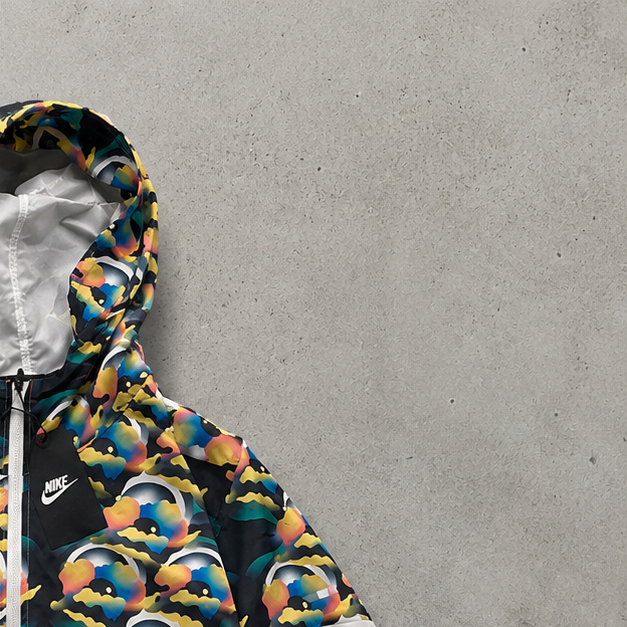 Nike Jacket White, Multicolor Limited (M)